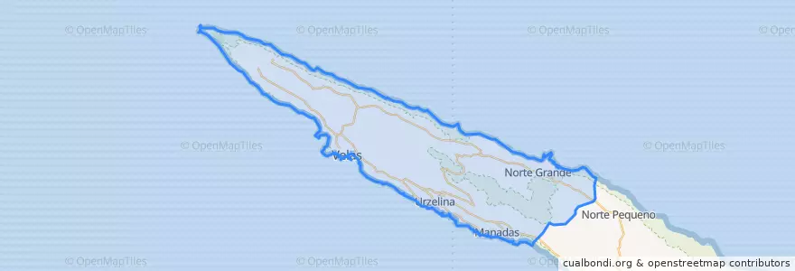 Mapa de ubicacion de Velas.