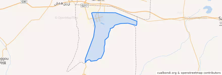 Mapa de ubicacion de Xininglu Subdistrict.