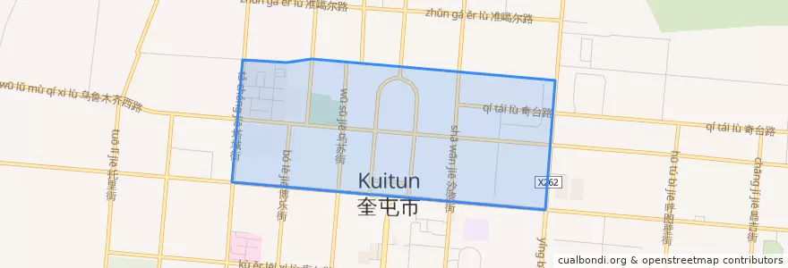 Mapa de ubicacion de 团结路.