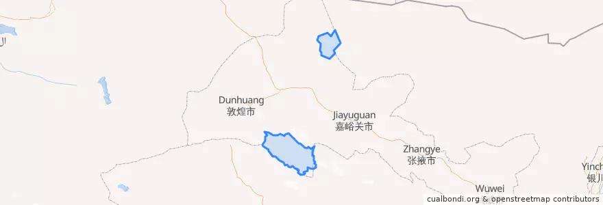 Mapa de ubicacion de 盐池湾乡.
