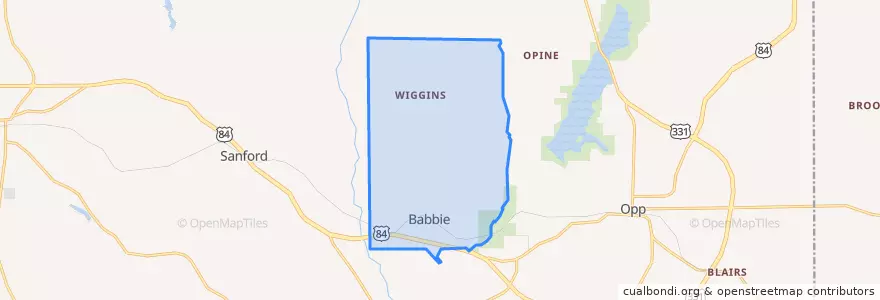 Mapa de ubicacion de Babbie.