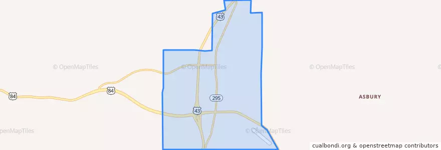 Mapa de ubicacion de Grove Hill.