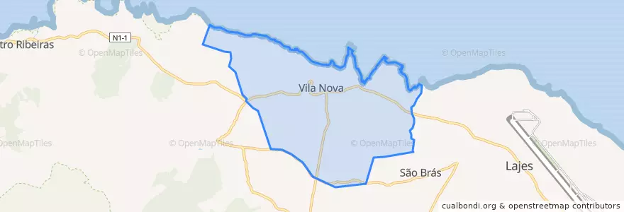 Mapa de ubicacion de Vila Nova.