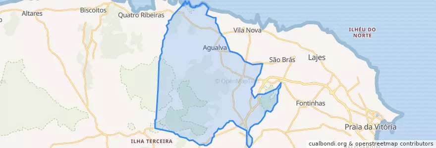 Mapa de ubicacion de Agualva.