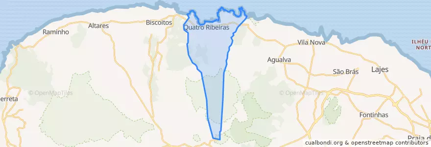 Mapa de ubicacion de Quatro Ribeiras.