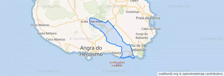 Mapa de ubicacion de Porto Judeu.