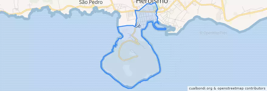 Mapa de ubicacion de Angra (Sé).
