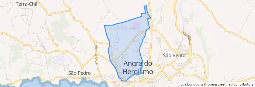 Mapa de ubicacion de Angra (Santa Luzia).