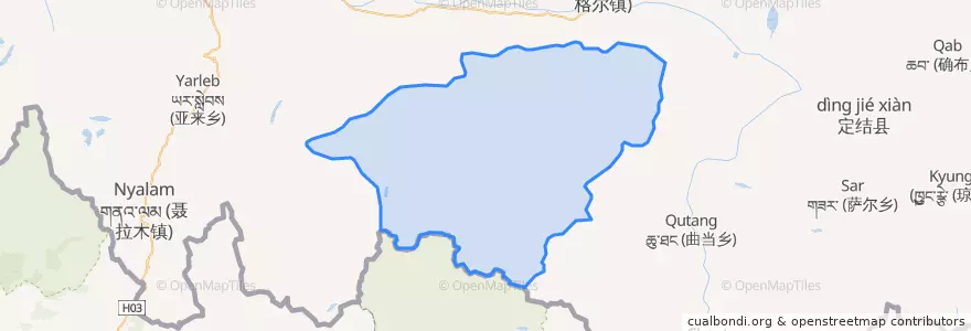 Mapa de ubicacion de 扎西宗乡.
