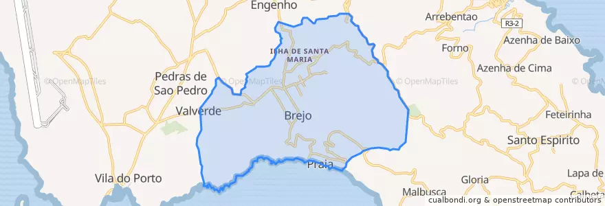 Mapa de ubicacion de Almagreira.