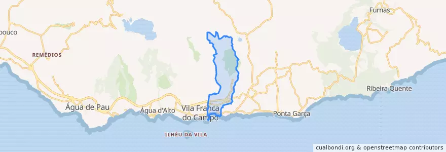 Mapa de ubicacion de Ribeira Seca.