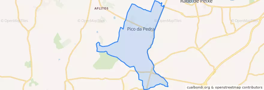 Mapa de ubicacion de Pico da Pedra.