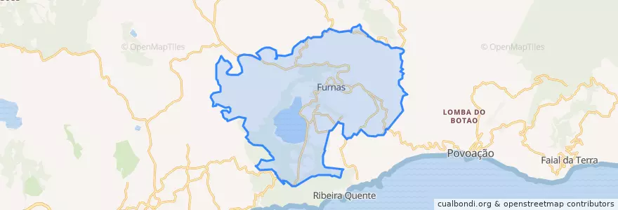 Mapa de ubicacion de Furnas.