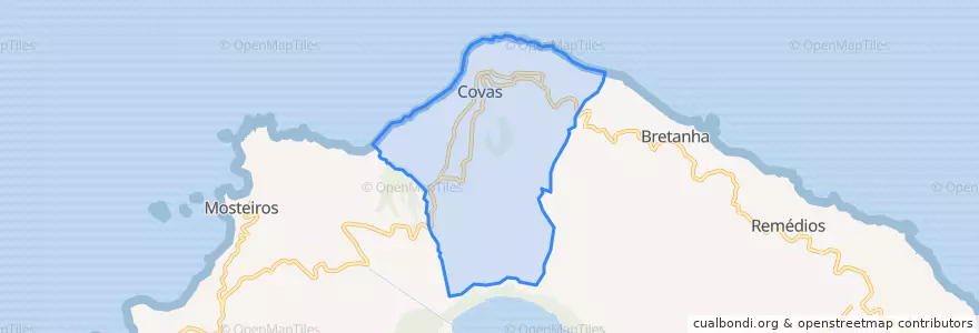 Mapa de ubicacion de Pilar da Bretanha.