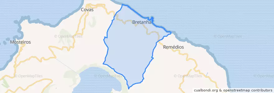 Mapa de ubicacion de Ajuda da Bretanha.