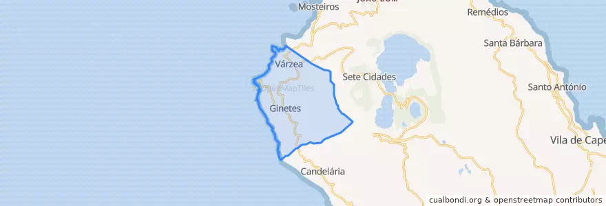 Mapa de ubicacion de Ginetes.