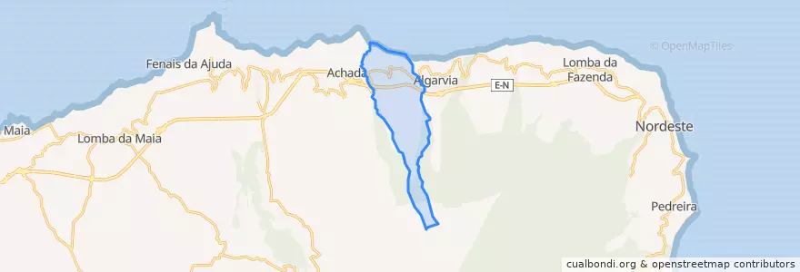 Mapa de ubicacion de Santana.