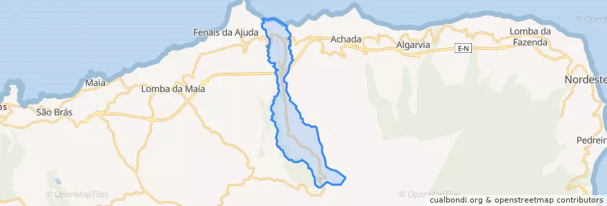 Mapa de ubicacion de Salga.