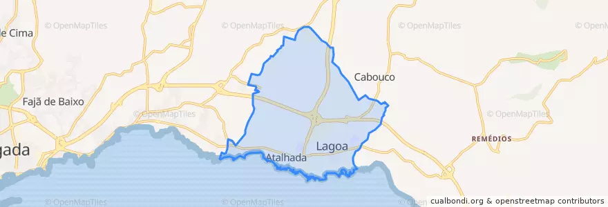 Mapa de ubicacion de Lagoa (Nossa Senhora do Rosário).