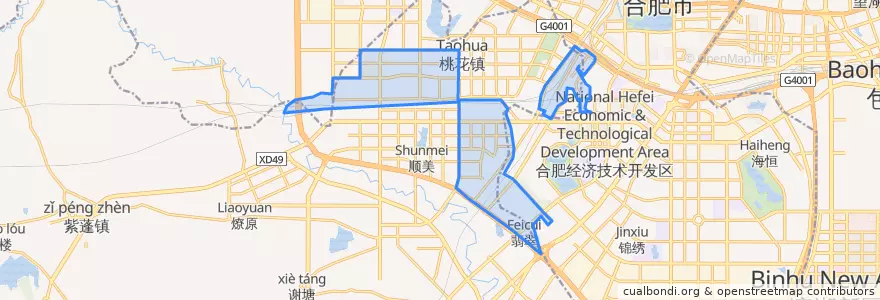 Mapa de ubicacion de 桃花镇.