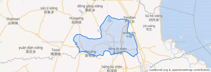 Mapa de ubicacion de 丰乐镇.