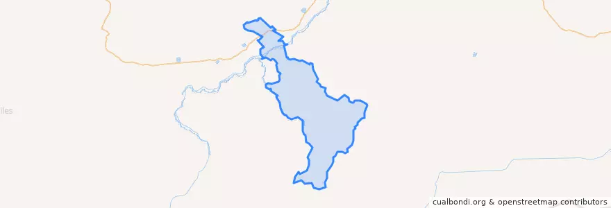 Mapa de ubicacion de Горекацанское сельское поселение.