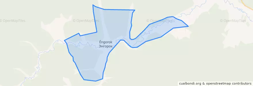 Mapa de ubicacion de Энгорокское сельское поселение.