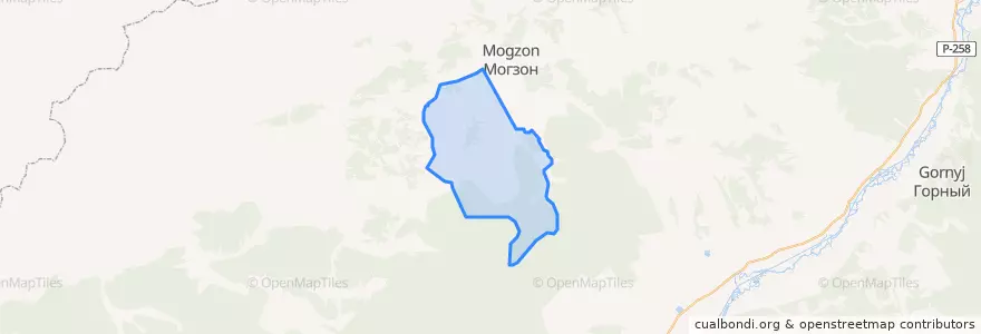 Mapa de ubicacion de Укурикское сельское поселение.
