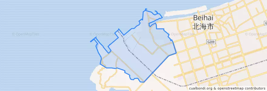 Mapa de ubicacion de 地角街道.