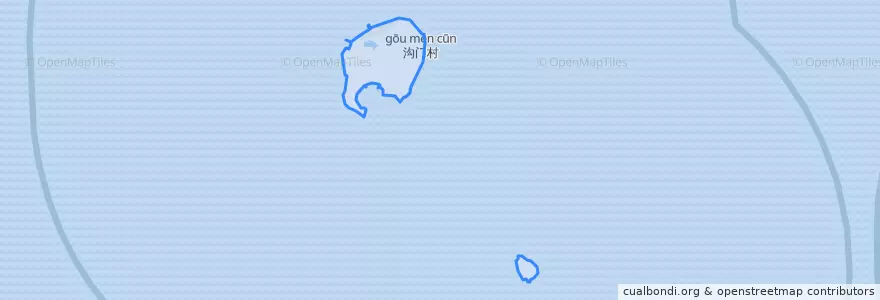 Mapa de ubicacion de 涠洲镇.