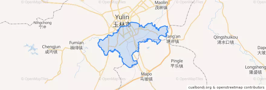 Mapa de ubicacion de 南江街道.