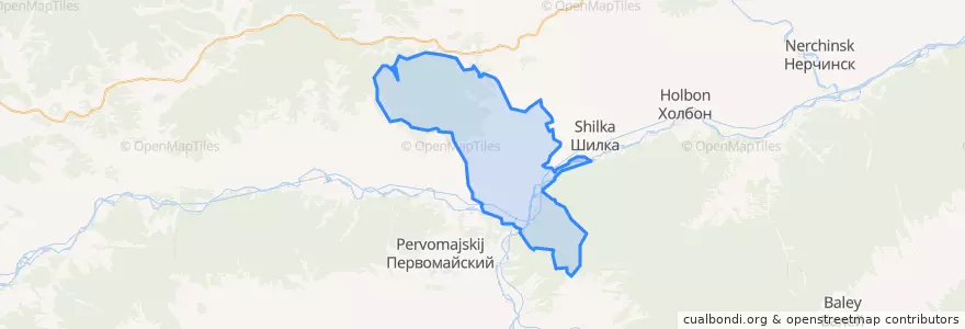 Mapa de ubicacion de Казановское сельское поселение.