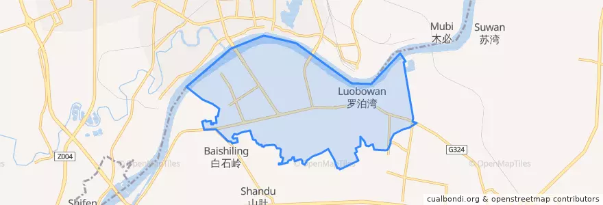 Mapa de ubicacion de 江南街道.