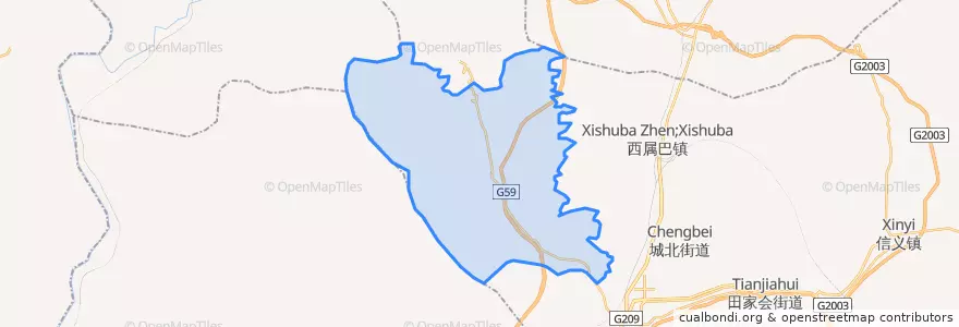 Mapa de ubicacion de 枣林.