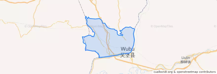 Mapa de ubicacion de 宋家川街道.