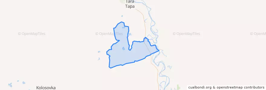 Mapa de ubicacion de Черняевское сельское поселение.