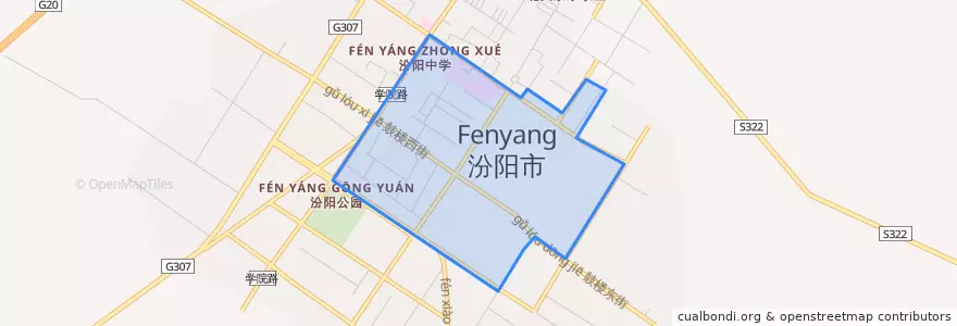 Mapa de ubicacion de Taiheqiao Subdistrict.