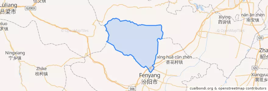 Mapa de ubicacion de Yudaohe.