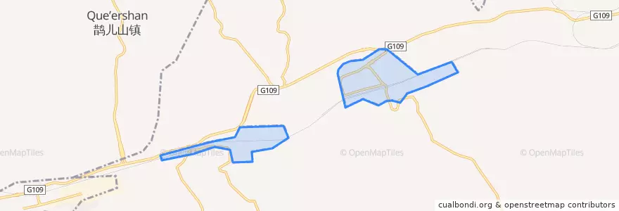 Mapa de ubicacion de Sitaigou Subdistrict.