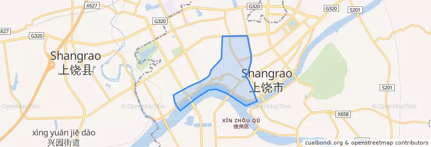 Mapa de ubicacion de 西市街道.