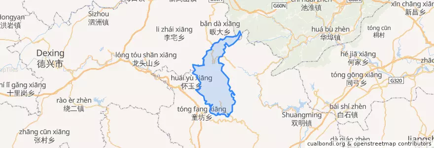 Mapa de ubicacion de 枫林办事处.