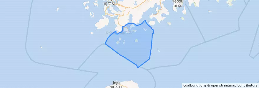 Mapa de ubicacion de 莞島郡.