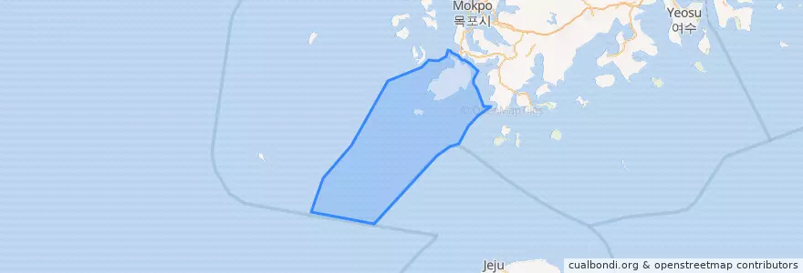 Mapa de ubicacion de Jindo-gun.