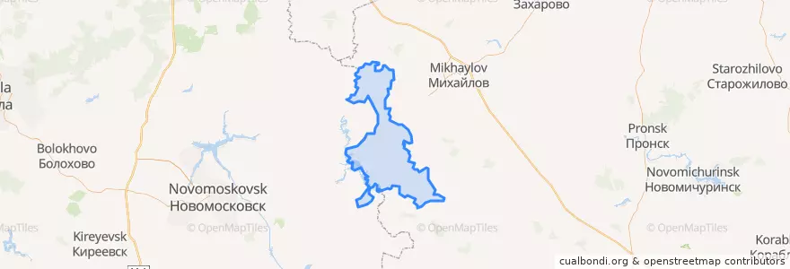 Mapa de ubicacion de Горностаевское сельское поселение.