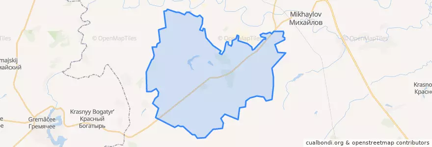 Mapa de ubicacion de Стрелецко-Высельское сельское поселение.