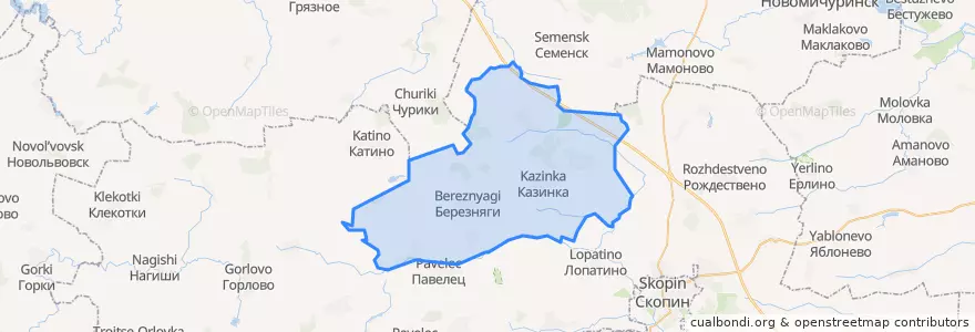 Mapa de ubicacion de Ильинское сельское поселение.