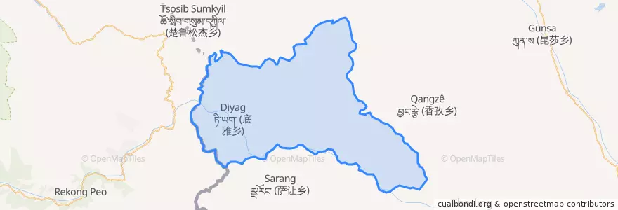 Mapa de ubicacion de 底雅乡.
