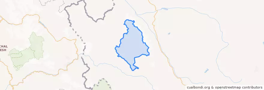 Mapa de ubicacion de 香孜乡.