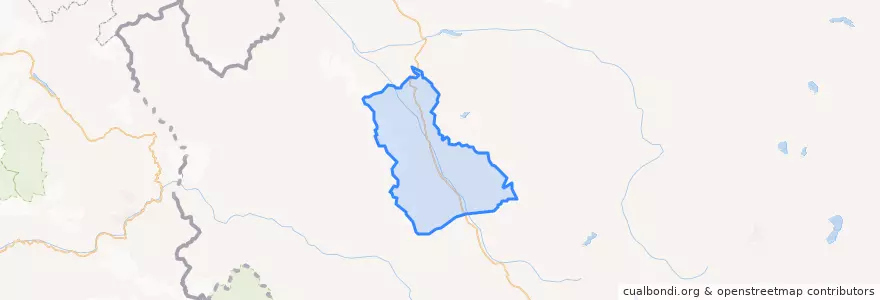 Mapa de ubicacion de 昆莎乡.