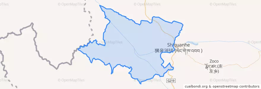 Mapa de ubicacion de 扎西岗乡.